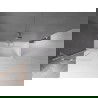 Mexen Velar 2 szárnyas kádparaván mozgatható 80 x 150 cm, Átlátszó, Króm - 896-080-000-01-01