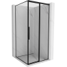 Mexen Rox cabină de duș glisantă dreapta 95 x 95 cm, ramă neagră, neagră - 8C2-095-095-70-70-P