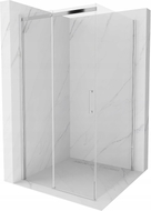 Mexen Omega 100 x 100 cm-es, tolóajtós zuhanykabin, átlátszó, króm - 825-100-100-01-00