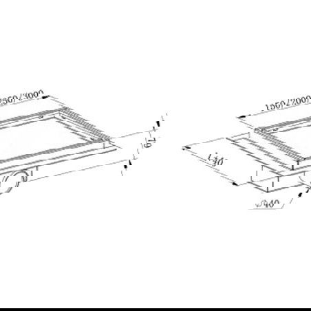 Mexen Flat-Q M13 scurgere de podea pătrată 12 x 12 cm, auriu periat - 1A10012