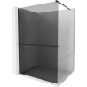 Mexen Kioto+ zuhanyfal polccal Walk-in 100 x 200 cm, grafit, fekete - 800-100-121-70-40