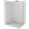 Mexen Omega 140 x 100 cm-es tolóajtós zuhanykabin, átlátszó, króm - 825-140-100-01-00