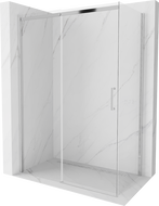 Mexen Omega cabină de duș extensibilă 150 x 80 cm, transparent, Crom - 825-150-080-01-00