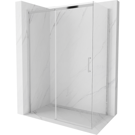 Mexen Omega cabină de duș extensibilă 160 x 70 cm, transparent, Crom - 825-160-070-01-00