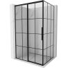 Mexen Rox cabină de duș culisantă stânga 115 x 85 cm, grilaj negru, negru - 8C2-115-085-70-77-L