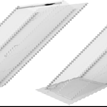 Mexen Omega-3S cabină de duș cu 3 pereți, glisantă 100 x 100 cm, transparentă, crom - 825-100-100-01-00-3S