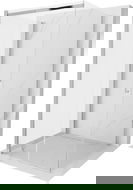 Mexen Omega-3S 3 oldalas, tolóajtós zuhanykabin, 100 x 100 cm, átlátszó, króm - 825-100-100-01-00-3S