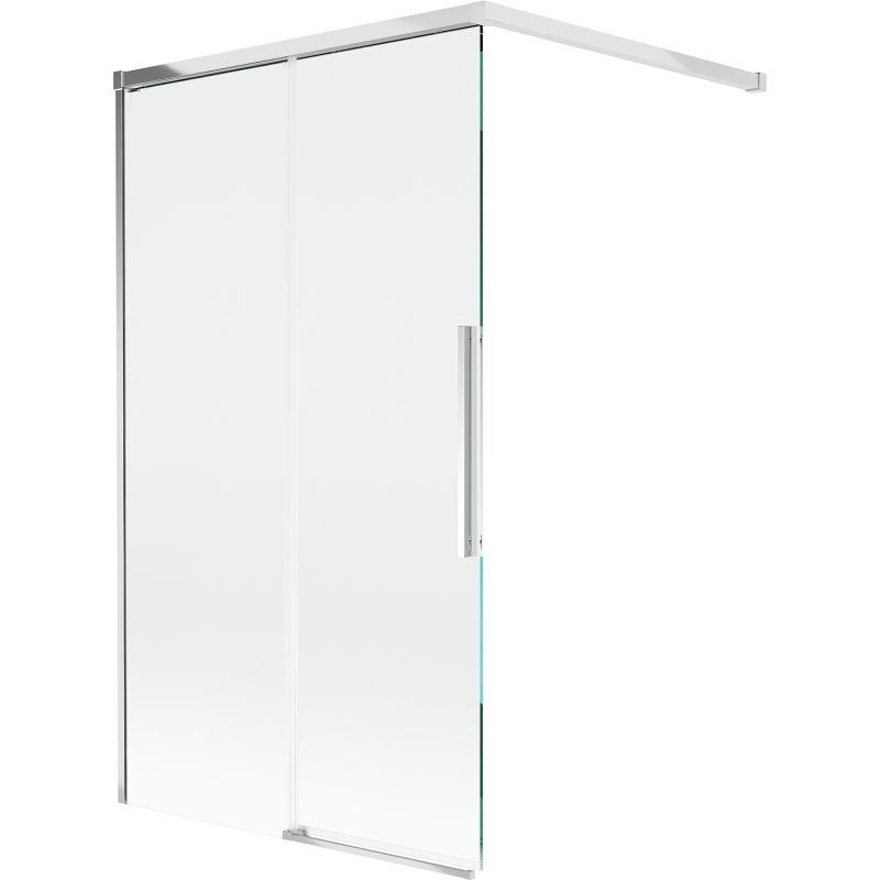 Mexen Rox paravan cadă 2 aripi culisante 140 x 150 cm, transparent, crom - 8C9-140-003-01-00