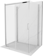 Mexen Omega cabină de duș cu 3 pereți, culisantă 120 x 80 cm, transparentă, crom - 825-120-080-01-00-3S