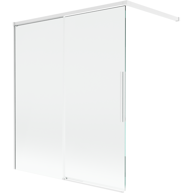 Mexen Rox paravan de baie cu 2 aripi culisante 140 x 150 cm, transparent, alb - 8C9-140-003-20-00
