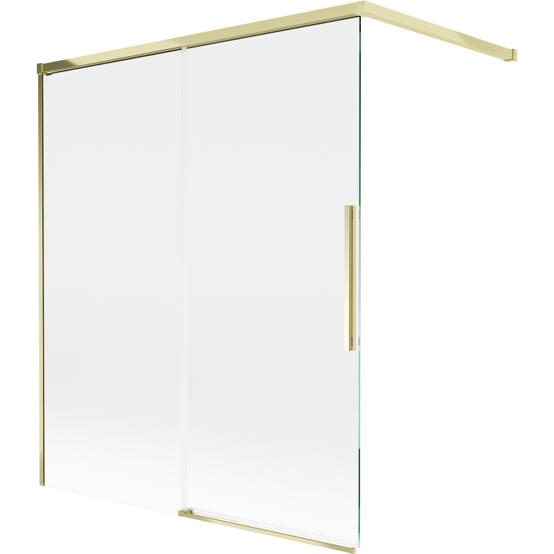 Mexen Rox paravan de baie cu 2 uși glisante 140 x 150 cm, transparent, auriu - 8C9-140-003-50-00