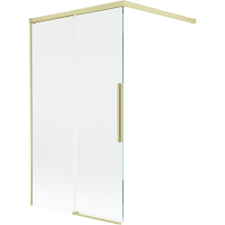 Mexen Rox paravan de baie cu 2 aripi glisante 100 x 150 cm, transparent, auriu periat - 8C9-100-003-55-00