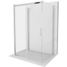 Mexen Omega cabină de duș 3 pereți, glisantă 130 x 100 cm, transparent, crom - 825-130-100-01-00-3S