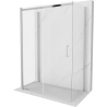 Mexen Omega-3S cabină de duș cu 3 pereți, glisantă 140 x 80 cm, transparent, crom - 825-140-080-01-00-3S