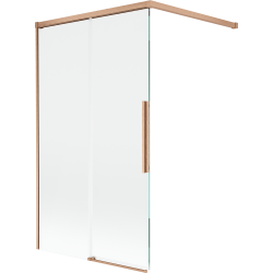 Mexen Rox paravan de baie 2-canate glisant 100 x 150 cm, transparent, cupru periat - 8C9-100-003-65-00