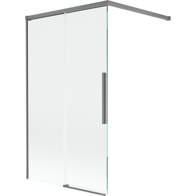 Mexen Rox paravan de duș cu două aripi glisante 100 x 150 cm, transparent, metal pistol - 8C9-100-003-95-00