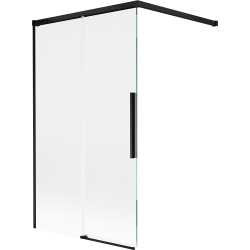 Mexen Rox kétszárnyú toló zuhanyfal 100 x 150 cm, átlátszó, fekete - 8C9-100-003-70-00