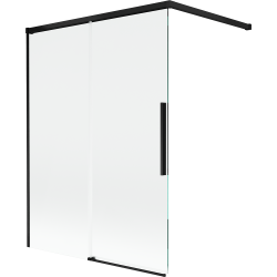 Mexen Rox 2-szárnyú, toló zuhanyfal 120 x 150 cm, átlátszó, fekete - 8C9-120-003-70-00