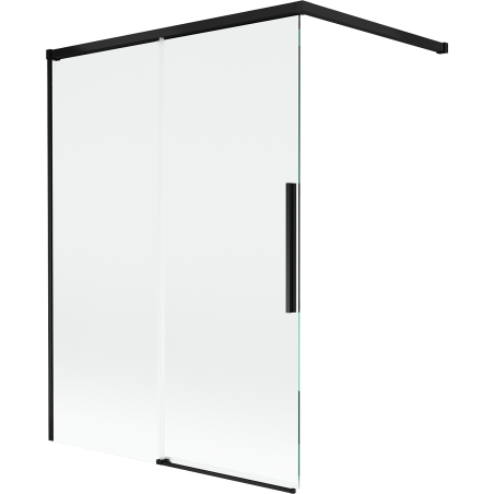 Mexen Rox paravan de cadă 2-panouri culisante 120 x 150 cm, transparent, negru - 8C9-120-003-70-00