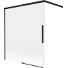 Paravan cadă Mexen Rox, glisant cu 2 aripi 140 x 150 cm, transparent, negru - 8C9-140-003-70-00