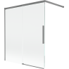 Mexen Rox paravan de baie cu 2 canaturi glisante 140 x 150 cm, transparent, gun metal - 8C9-140-003-95-00