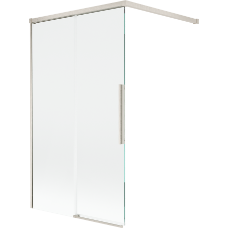 Paravan cadă Mexen Rox cu 2 canaturi glisante 100 x 150 cm, transparent, nichel periat - 8C9-100-003-97-00