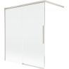 Mexen Rox paravan de cadă cu 2 uși glisante 140 x 150 cm, transparent, nichel periat - 8C9-140-003-97-00
