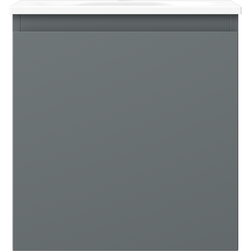 Mexen Orio 45 cm-es fürdőszobaszekrény Vela mosdóval, 1 fiók, grafit matt/fehér matt - 91A10-04547-1-BF66-W23M01