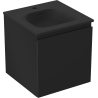 Mexen Orio dulap baie 45 cm cu lavoar Vela, 1 sertar, negru mat - 91A10-04547-1-BF71-W23M71