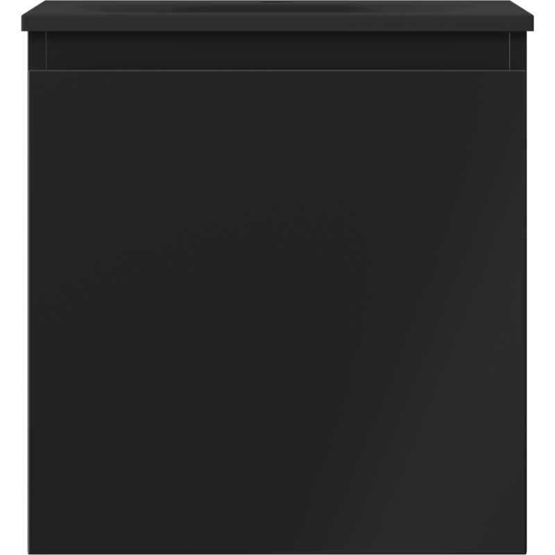 Mexen Orio 45 cm-es fürdőszobai szekrény Vela mosdóval, 1 fiók, fekete matt - 91A10-04547-1-BF71-W23M71