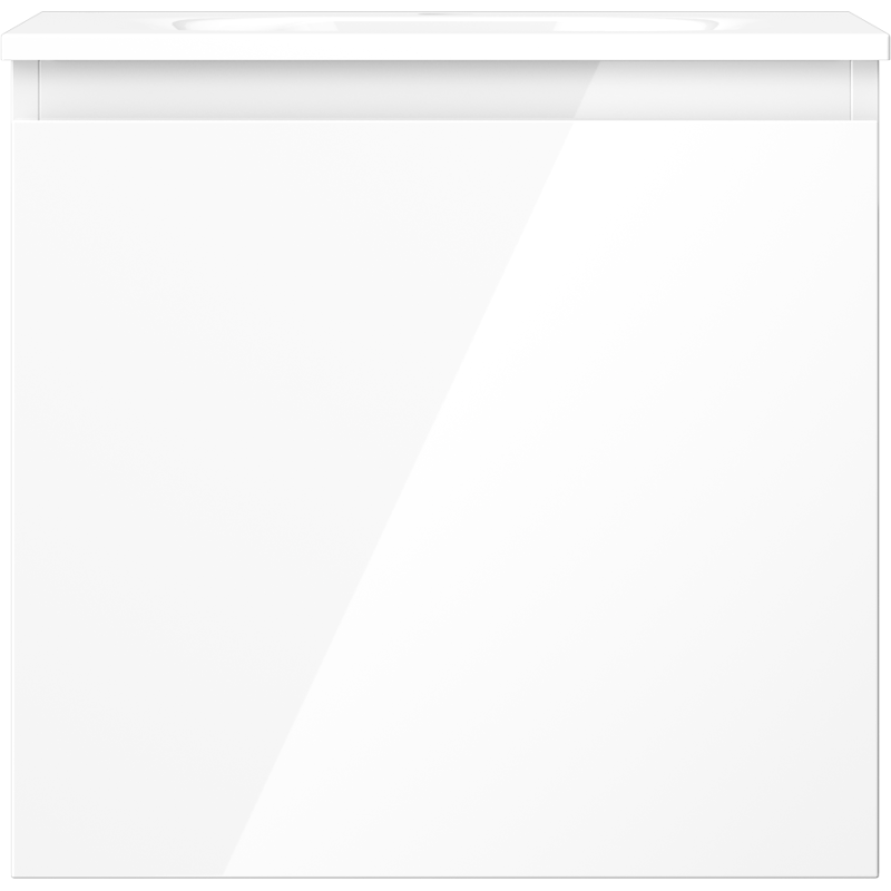 Mexen Orio dulap baie 50 cm cu lavoar Vela, 1 sertar, alb lucios - 91A10-05047-1-BF00-W23M00