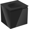 Mexen Orio dulap baie 50 cm cu lavoar Vela, 1 sertar, negru lucios/negru mat - 91A10-05047-1-BF70-W23M71
