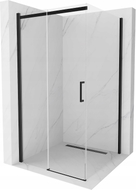 Mexen Omega 100 x 100 cm-es, tolóajtós zuhanykabin, átlátszó, fekete - 825-100-100-70-00