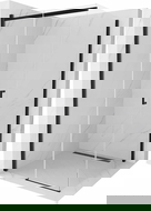 Mexen Omega cabină de duș culisantă 100 x 100 cm, transparentă, neagră - 825-100-100-70-00