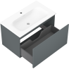 Mexen Orio dulap baie 80 cm cu chiuvetă Vela, 1 sertar, grafit mat/alb mat - 91A10-08047-1-BF66-W23M01