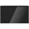 Mexen Orio dulap baie 80 cm cu lavoar Vela, 1 sertar, negru lucios/negru mat - 91A10-08047-1-BF70-W23M71