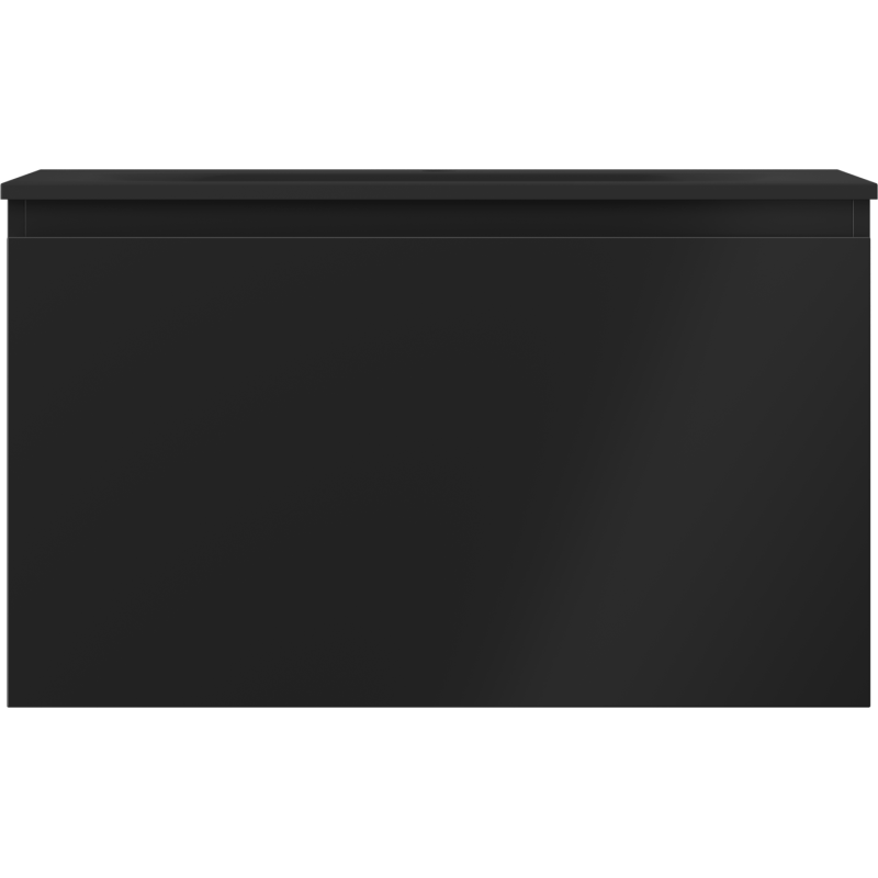 Mexen Orio dulap de baie 80 cm cu lavoar Vela, 1 sertar, negru mat - 91A10-08047-1-BF71-W23M71