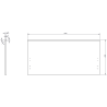 Mexen Orio 90 cm-es fürdőszobaszekrény mosdóval Vela, 1 fiók, fekete fényes/fekete matt - 91A10-09047-1-BF70-W23M71