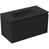 Mexen Orio dulap baie 90 cm cu lavoar Vela, 1 sertar, negru mat - 91A10-09047-1-BF71-W23M71