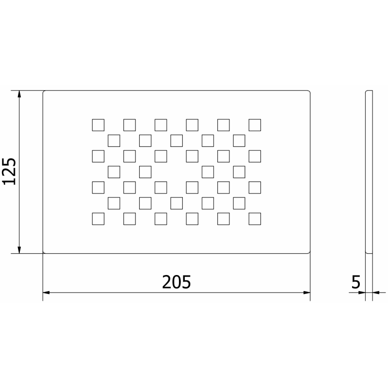 Mexen Hugo mască de duş, gri pistol periat - 42910066