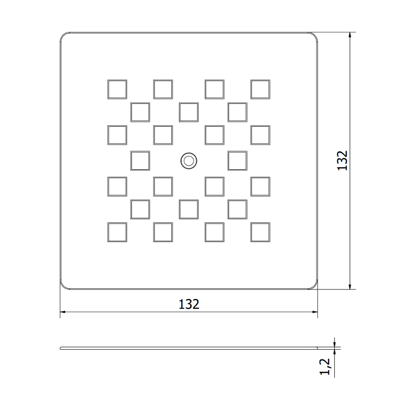 Mexen Stone+ mască pentru cadă de duș, cupru periat - 44910065