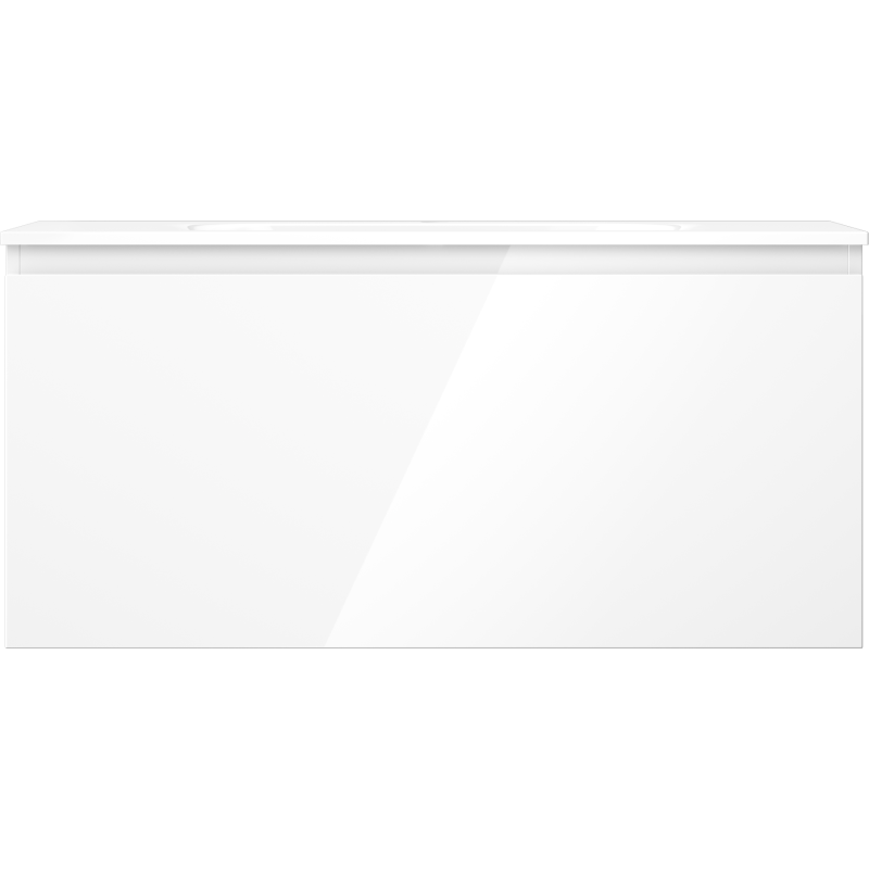 Mexen Orio dulap baie 100 cm cu lavoar Vela, 1 sertar, alb lucios - 91A10-10047-1-BF00-W23M00