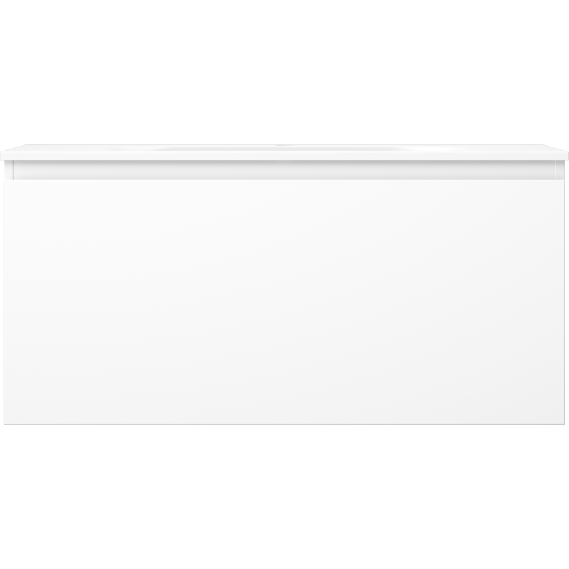 Mexen Orio fürdőszobai szekrény 100 cm mosdóval Vela, 1 fiók, fehér matt - 91A10-10047-1-BF01-W23M01