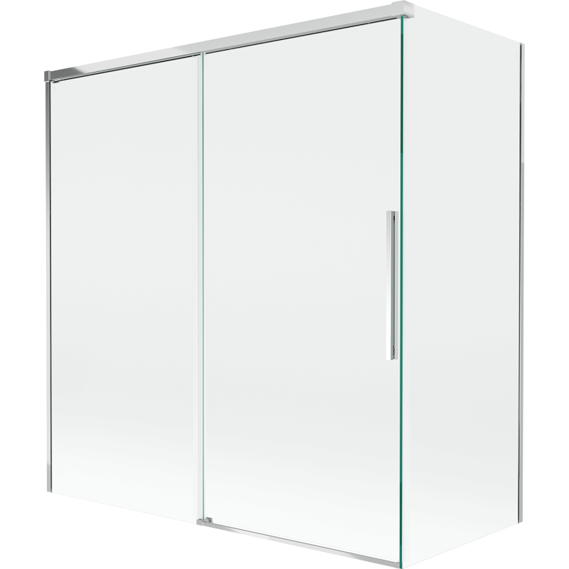 Mexen Rox 2-paneles, toló zuhanyfal 150 + 70 x 150 cm, átlátszó, króm - 8C9-150-070-01-00