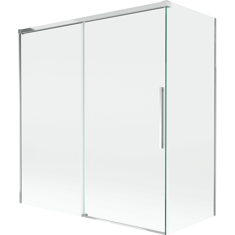 Perete de duș Mexen Rox, glisant, cu 2 aripi, 150 + 70 x 150 cm, transparent, crom - 8C9-150-070-01-00