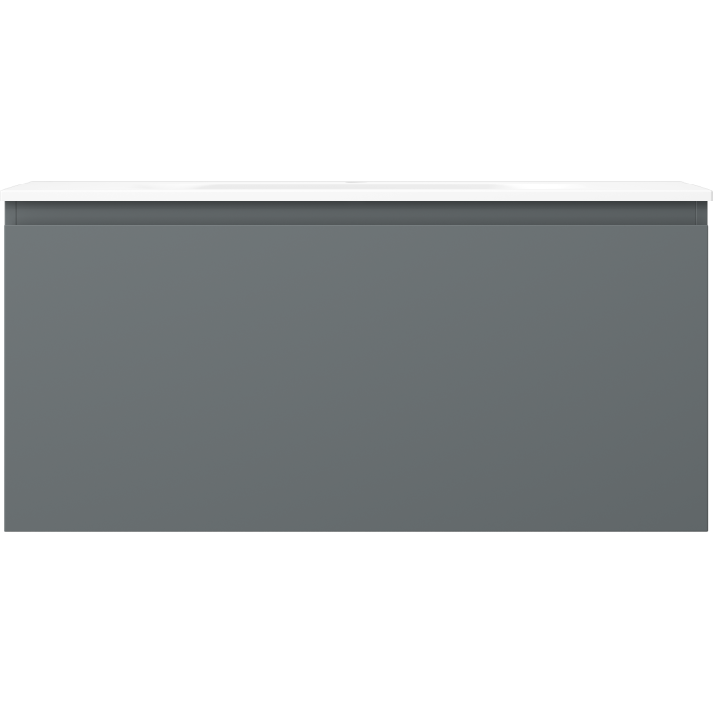 Mexen Orio dulap de baie 100 cm cu chiuvetă Vela, 1 sertar, grafit mat/alb mat - 91A10-10047-1-BF66-W23M01