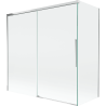 Mexen Rox paravan cadă cu 2 uși glisante 160 + 70 x 150 cm, transparent, crom - 8C9-160-070-01-00