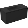 Mexen Orio dulap baie 100 cm cu lavoar Vela, 1 sertar, negru mat - 91A10-10047-1-BF71-W23M71