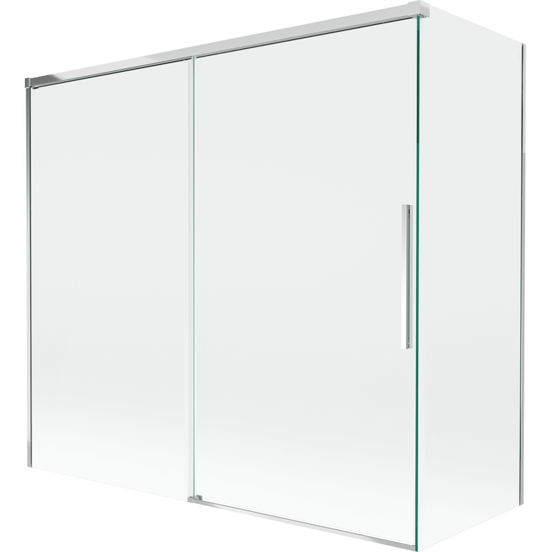 Mexen Rox kétszárnyú, eltolható 170 + 70 x 150 cm-es zuhanyparaván, átlátszó, króm - 8C9-170-070-01-00