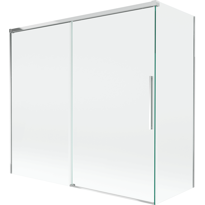 Mexen Rox paravan de cadă cu 2 uși glisante 170 + 70 x 150 cm, transparent, crom - 8C9-170-070-01-00